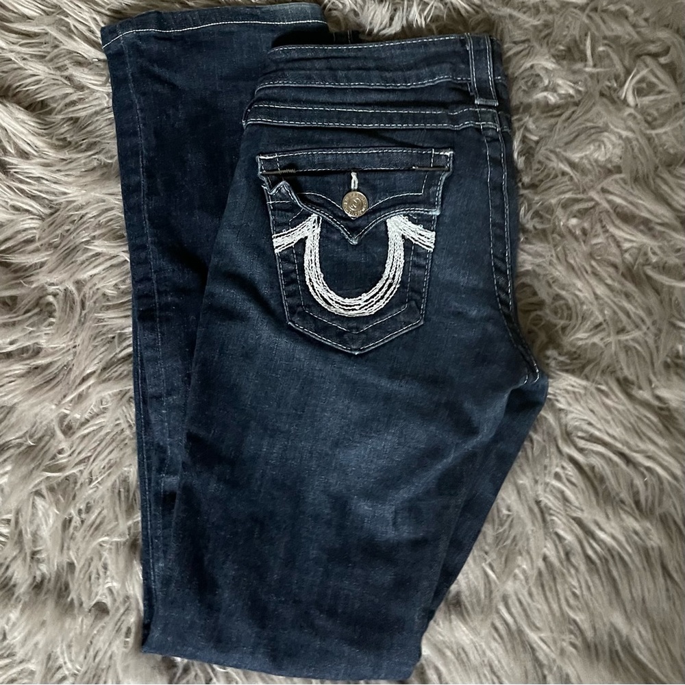 True religion mid rise boot cut jeans